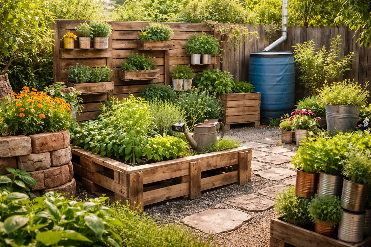 Comment réaliser un jardin écoresponsable avec des matériaux recyclés